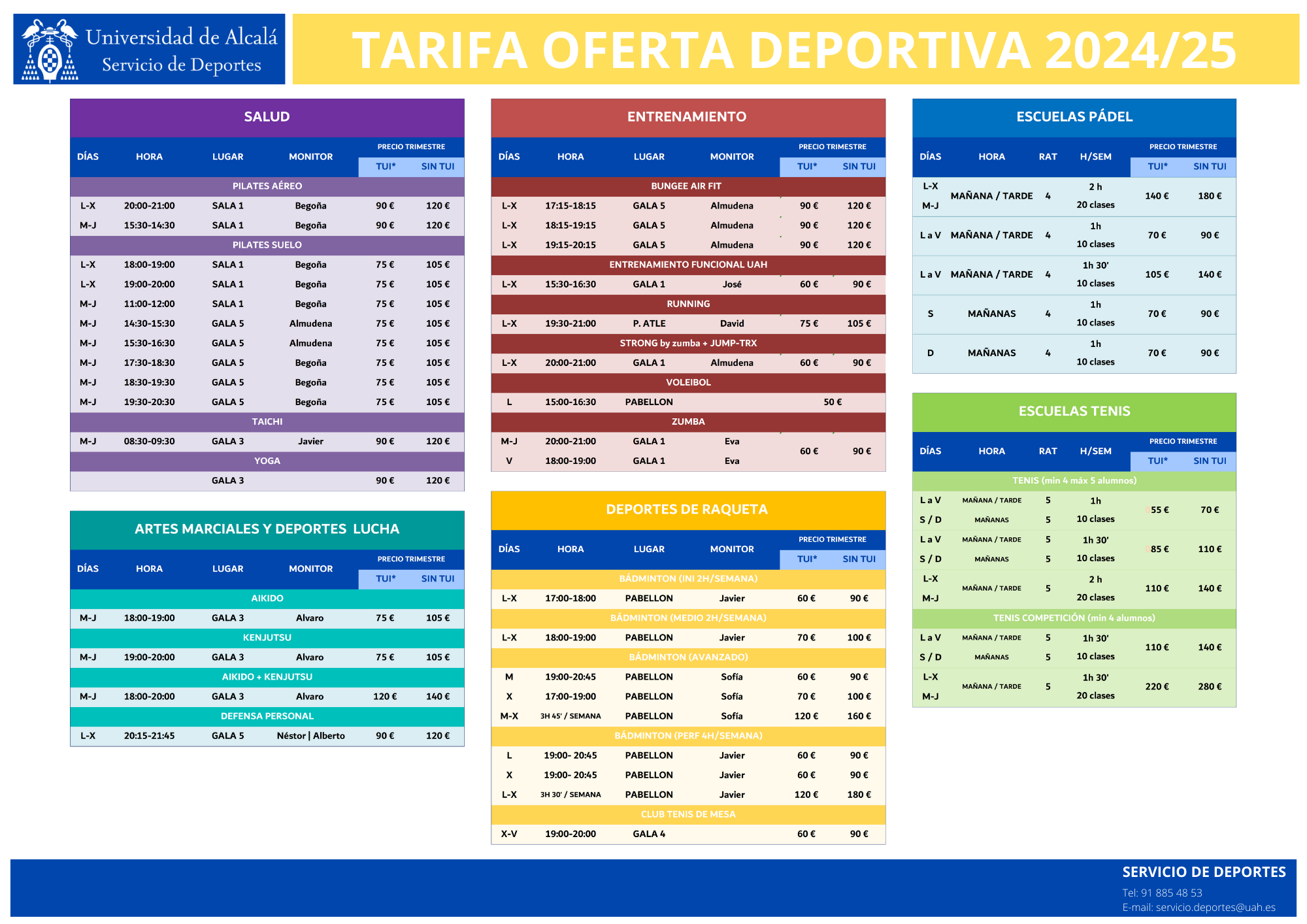 2024-25_Tarifas oferta deportiva